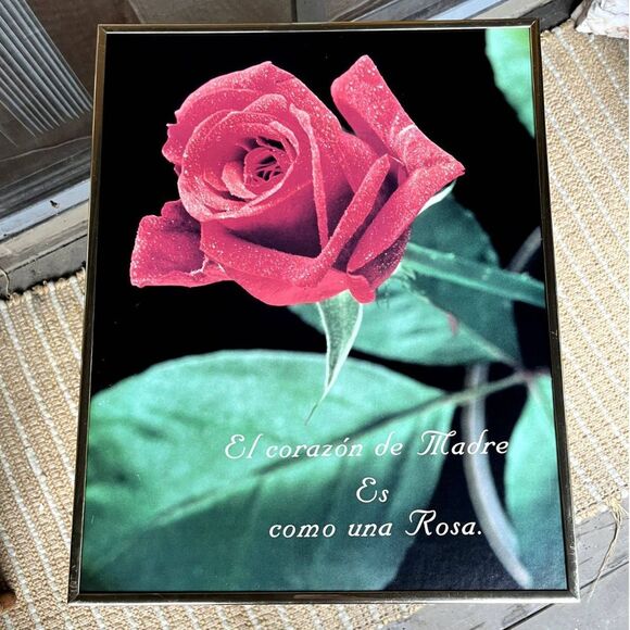 'Corazon de Madre' Vintage Framed Print - Picture 1 of 7